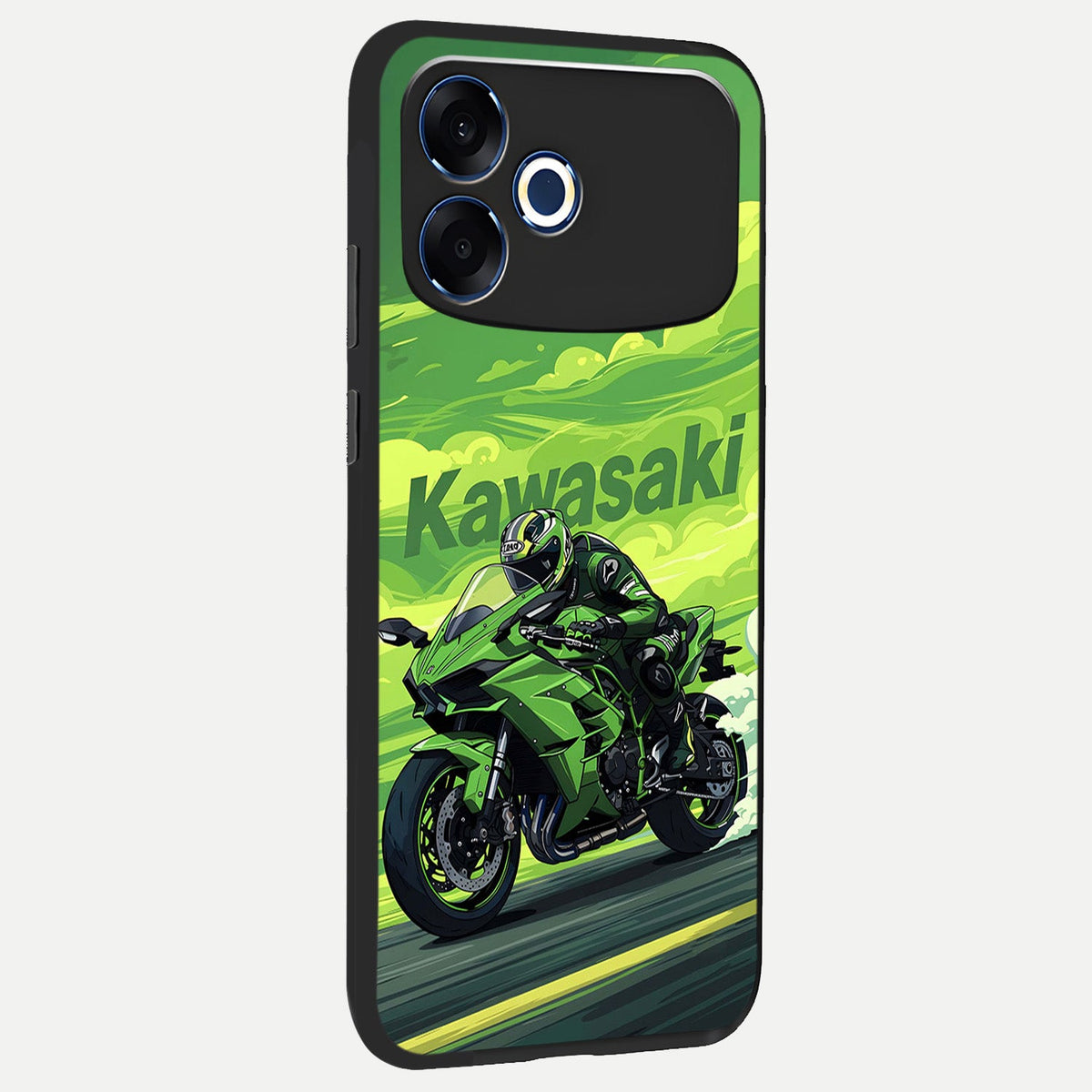  Greenery Sky back cover For Oppo F33 Pro 5G slim fit glass case with vibrant aesthetic design