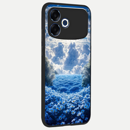  Heavenly Daisy Horizon back cover For Oppo F33 Pro 5G slim fit glass case with vibrant aesthetic design