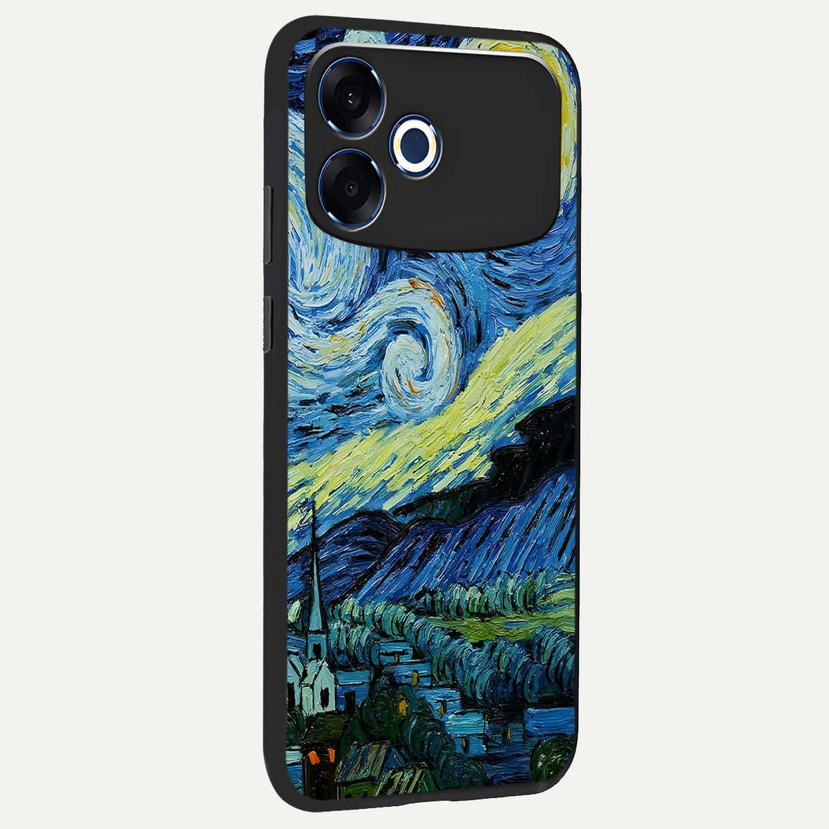  Inspired Van Gogh Art back cover For Oppo F33 Pro 5G slim fit glass case with vibrant aesthetic design