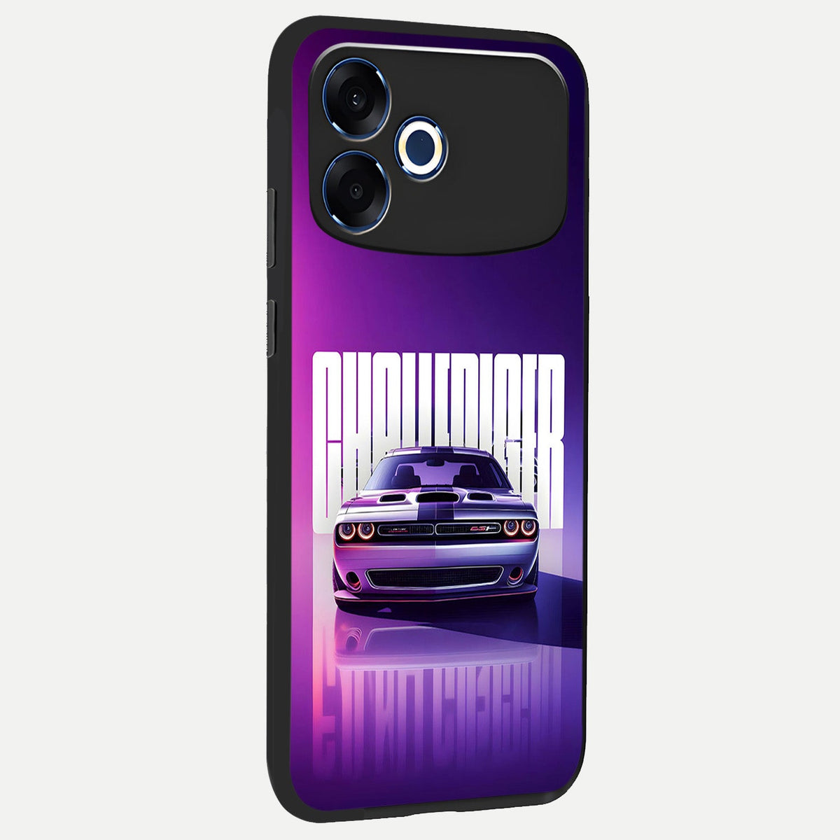  Midnight Muscle Ride back cover For Oppo F33 Pro 5G slim fit glass case with vibrant aesthetic design