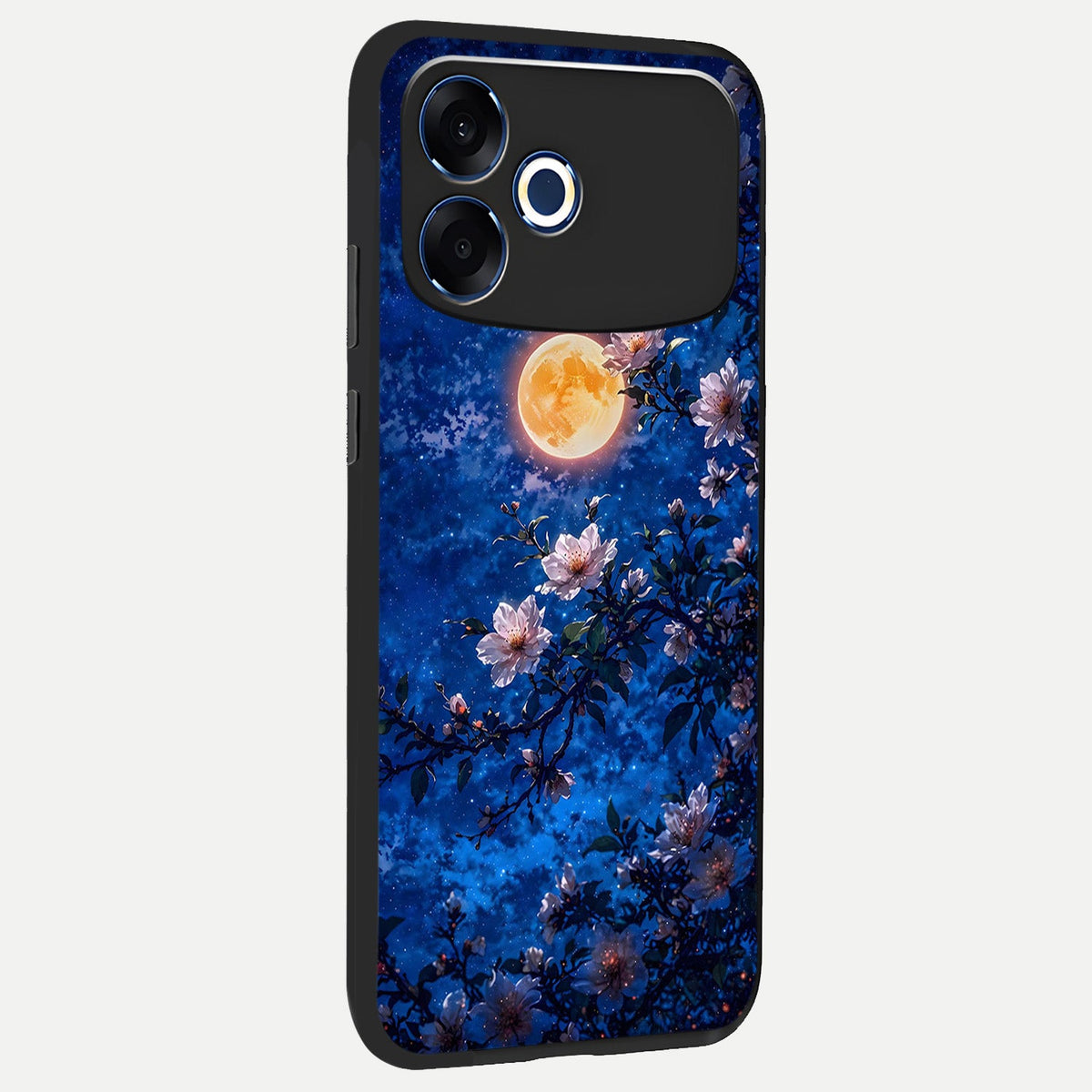  Moonlit Blossoms Night back cover For Oppo F33 Pro 5G slim fit glass case with vibrant aesthetic design