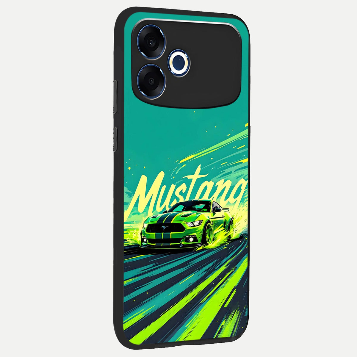  Mustang Bang back cover For Oppo F33 Pro 5G slim fit glass case with vibrant aesthetic design