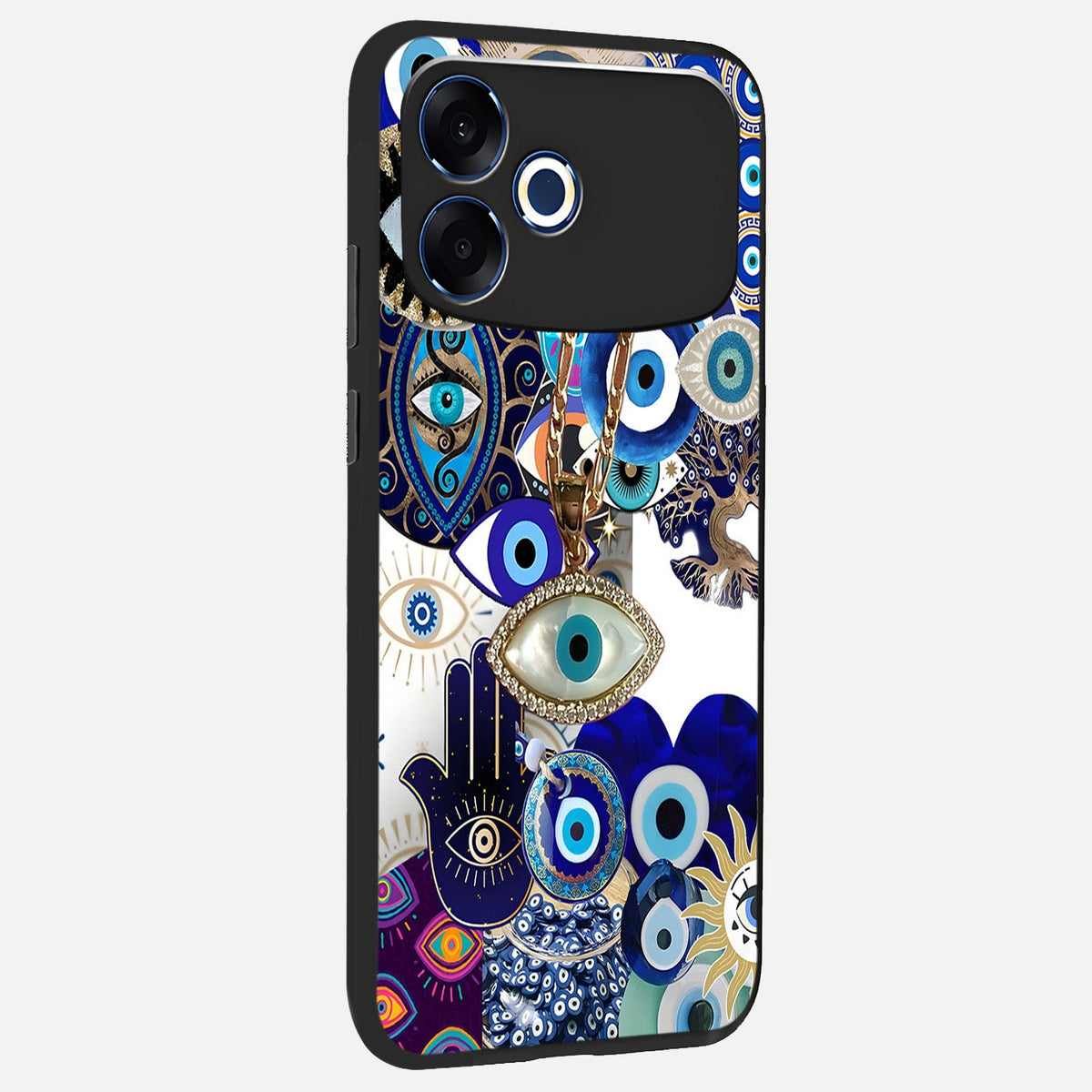 Mystic Charm Eye back cover For Oppo F33 Pro 5G slim fit glass case with vibrant aesthetic design
