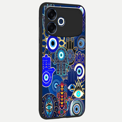  Mystic Palm Guard back cover For Oppo F33 Pro 5G slim fit glass case with vibrant aesthetic design