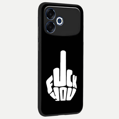  Rebel Mode On back cover For Oppo F33 Pro 5G slim fit glass case with vibrant aesthetic design
