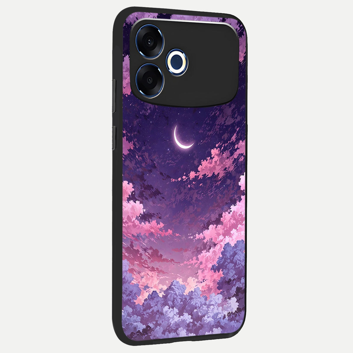  Sky Drift Clouds back cover For Oppo F33 Pro 5G slim fit glass case with vibrant aesthetic design