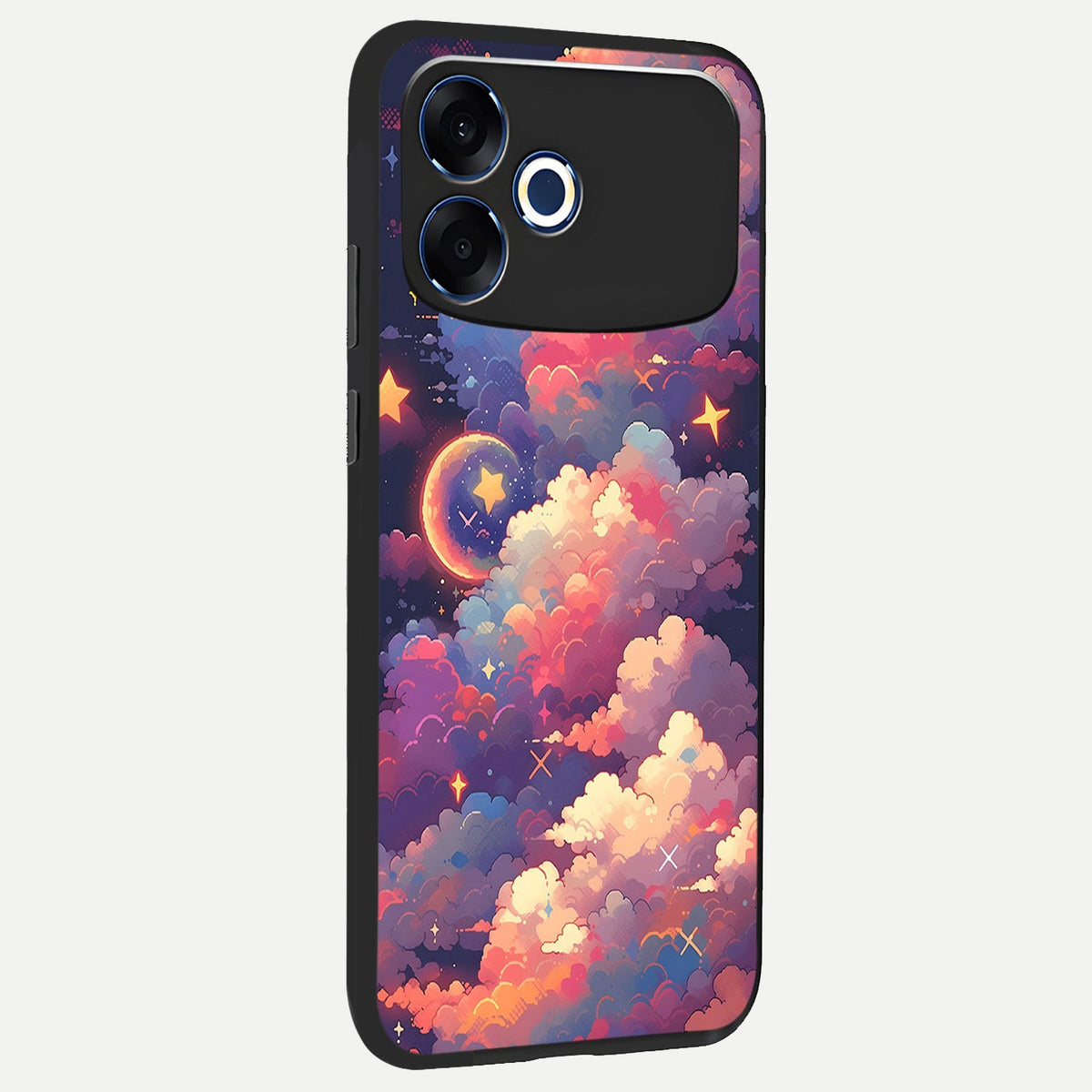  Starlit Dream Clouds back cover For Oppo F33 Pro 5G slim fit glass case with vibrant aesthetic design