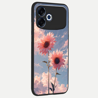  Sun Moon Balance back cover For Oppo F33 Pro 5G slim fit glass case with vibrant aesthetic design