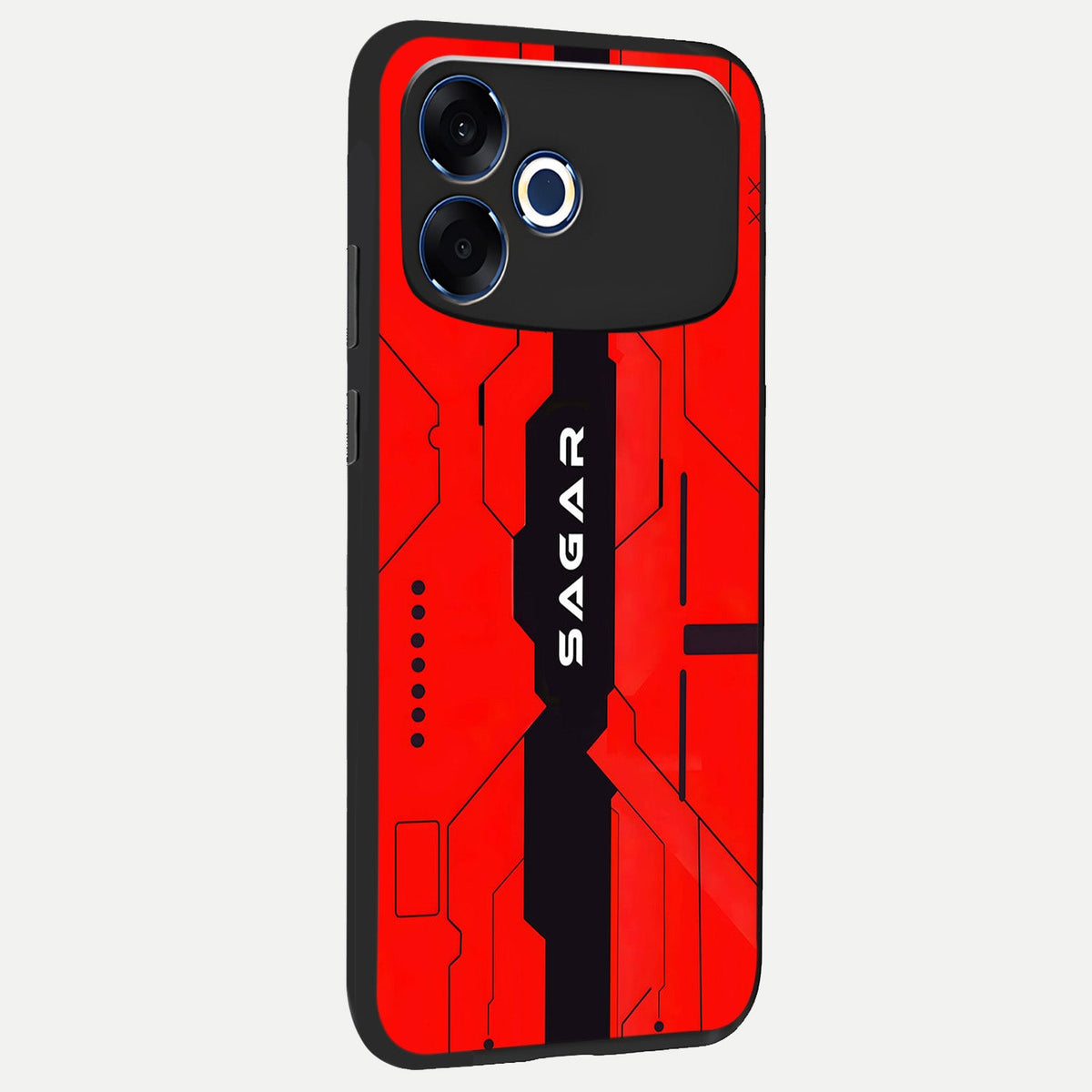  Voltage Rise CYBERPUNK Custom Name back cover For Oppo F33 Pro 5G slim fit personalized glass case with bold cyberpunk design