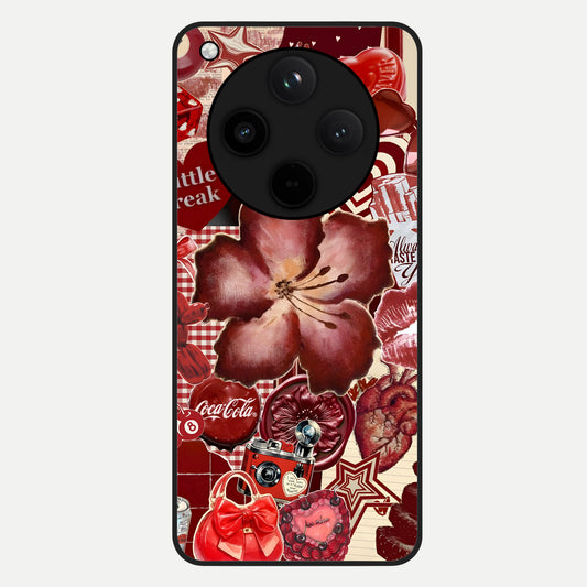  Aesthetic Little Freak Glass Case For Oppo Find X8 back cover – full design glossy printed glass finish