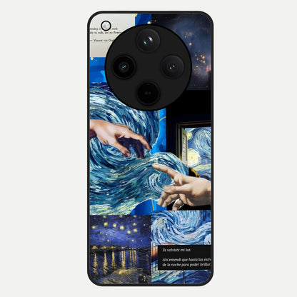  Aesthetic Vando Hands Glass Case For Oppo Find X8 back cover – full design glossy printed glass finish