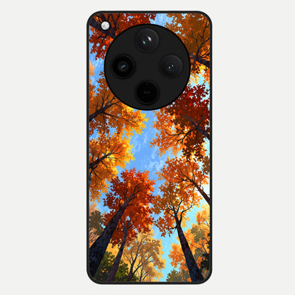  Autumn Sky Rise Glass Case For Oppo Find X8 back cover – full design glossy printed glass finish