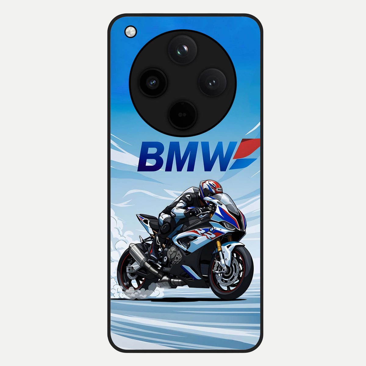  BMW Power Drift Glass Case For Oppo Find X8 back cover – full design glossy printed glass finish