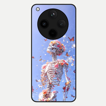  Bloom Beyond Bones Glass Case For Oppo Find X8 back cover – full design glossy printed glass finish