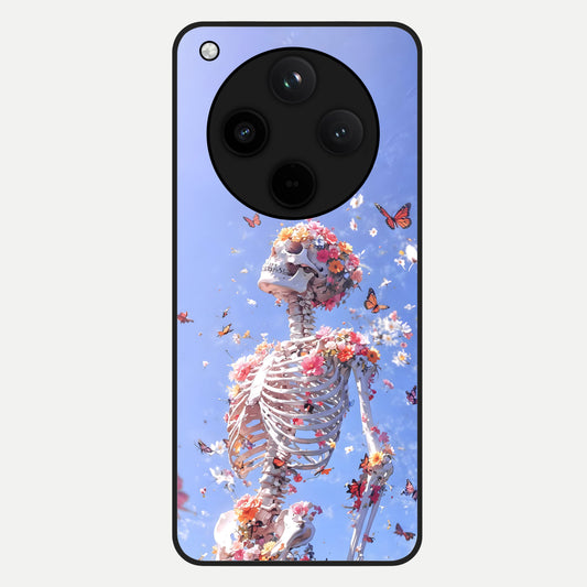  Bloom Beyond Bones Glass Case For Oppo Find X8 back cover – full design glossy printed glass finish