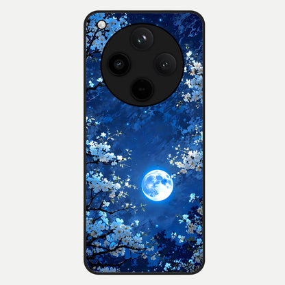  Blossom Moonlight Sky Glass Case For Oppo Find X8 back cover – full design glossy printed glass finish