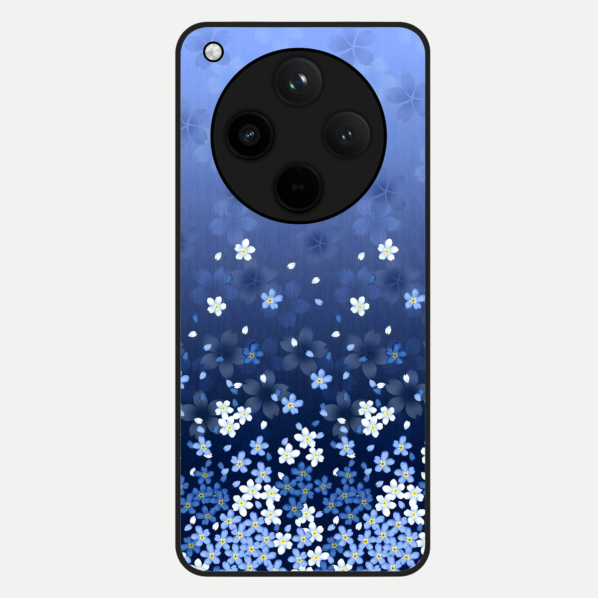  Blue Starry Glass Case For Oppo Find X8 back cover – full design glossy printed glass finish