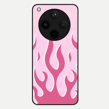  Blush Flame Energy Glass Case For Oppo Find X8 back cover – full design glossy printed glass finish