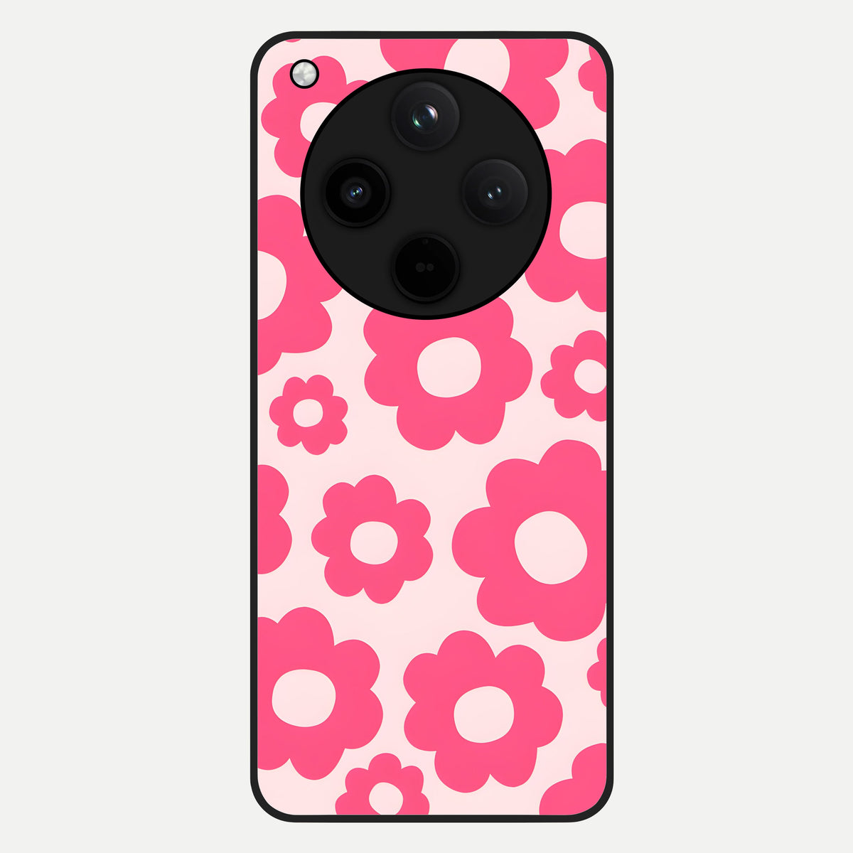  Blush Flower Pop Glass Case For Oppo Find X8 back cover – full design glossy printed glass finish