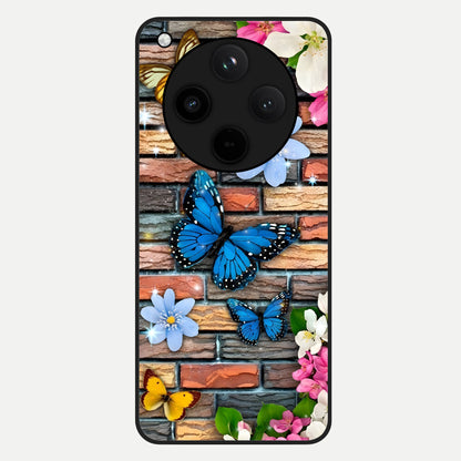 Brick Bloom Flight Glass Case For Oppo Find X8 back cover – full design glossy printed glass finish