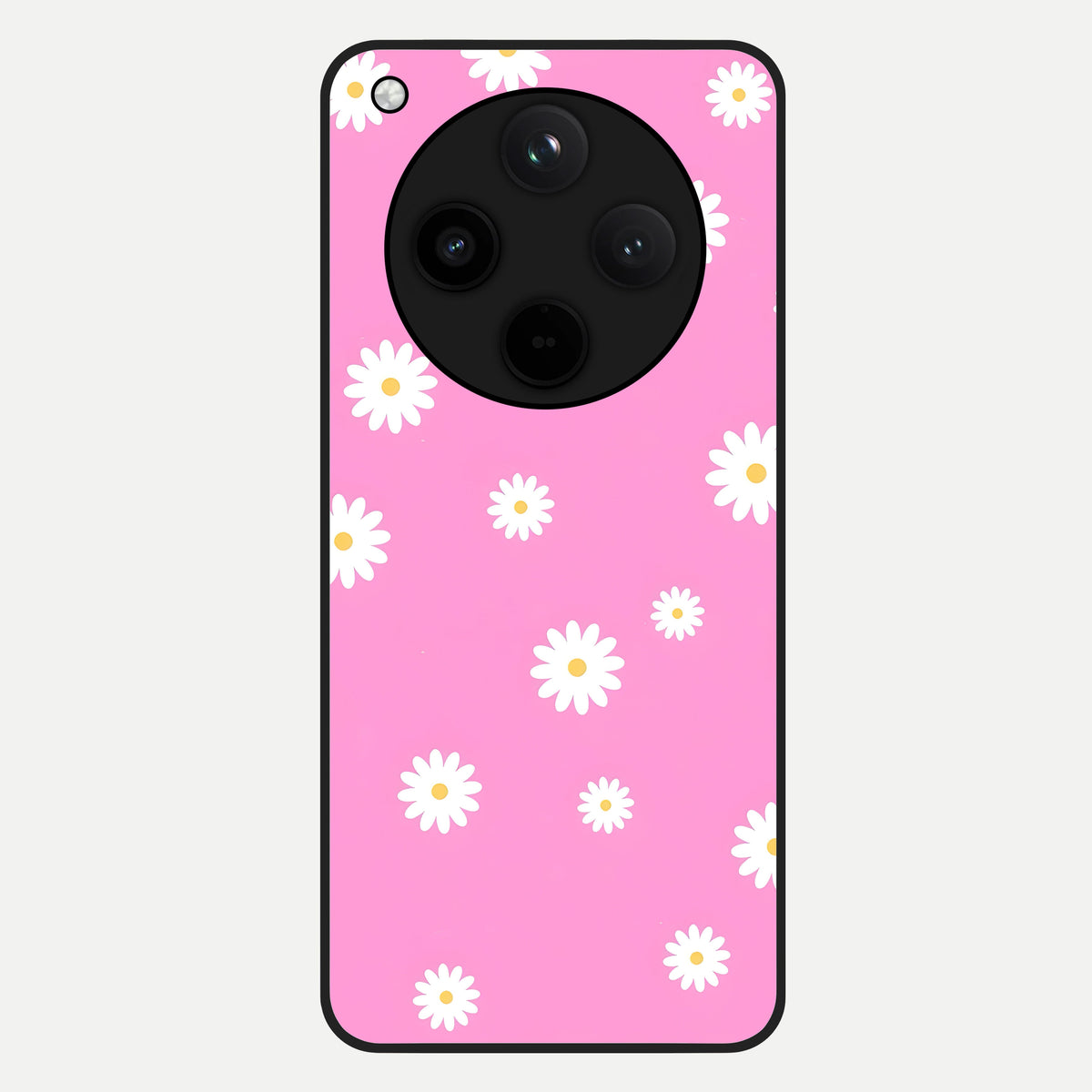  Bubblegum Daisy Pop Glass Case For Oppo Find X8 back cover – full design glossy printed glass finish