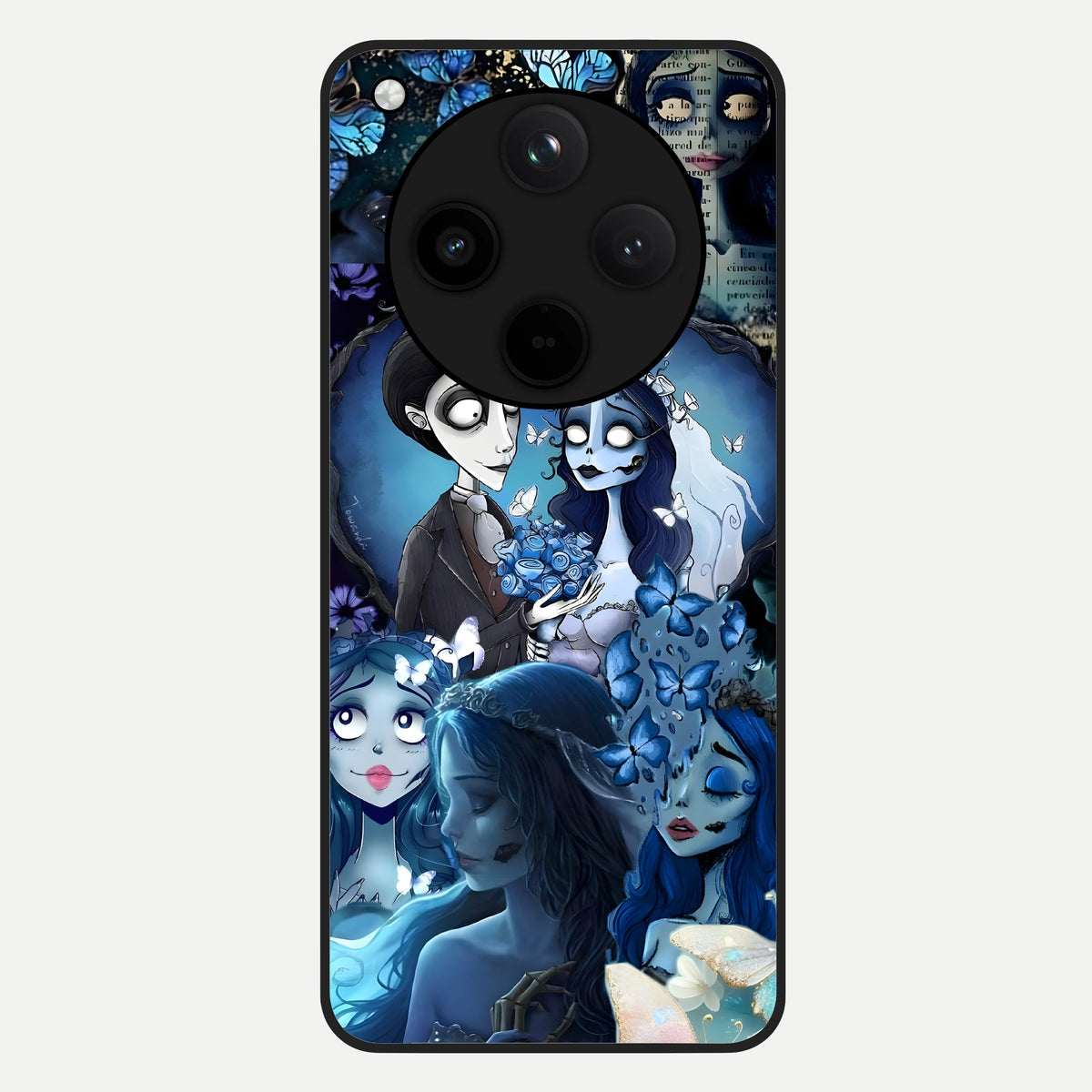 Butterfly Ghost Soul Glass Case For Oppo Find X8 back cover – full design glossy printed glass finish