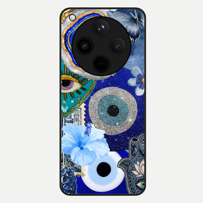 Celestial Blue Vision Glass Case For Oppo Find X8 back cover – full design glossy printed glass finish