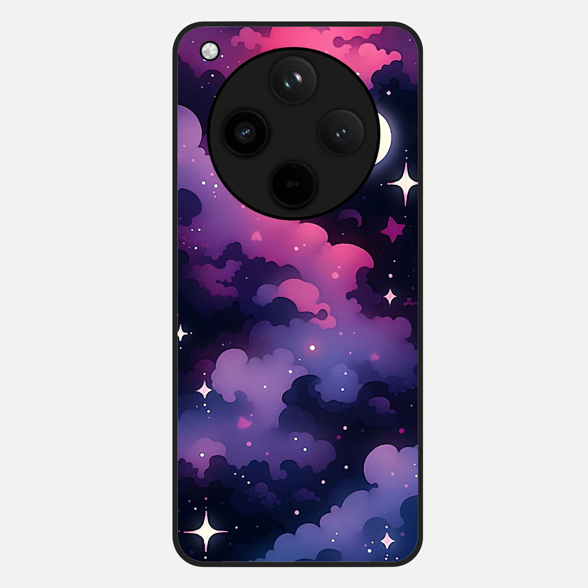  Celestial Moon Magic Glass Case For Oppo Find X8 back cover – full design glossy printed glass finish