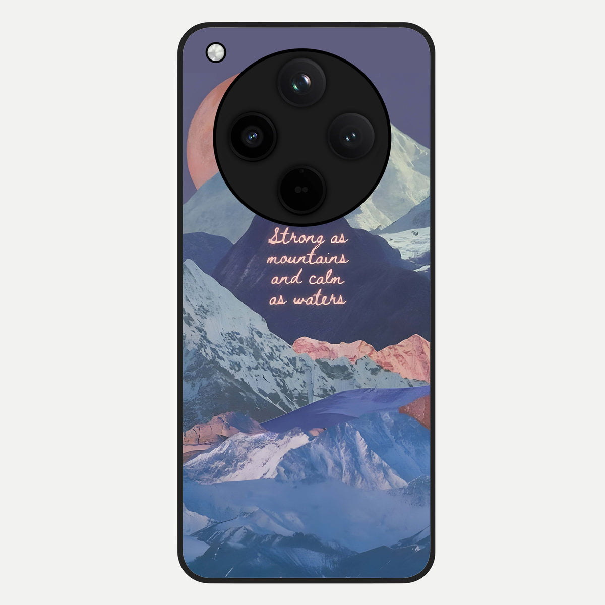  Celestial Mountain Calm Glass Case For Oppo Find X8 back cover – full design glossy printed glass finish