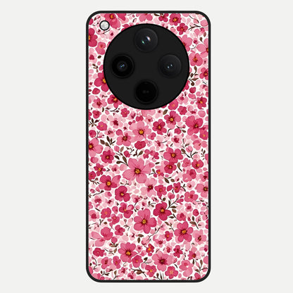  Cherry Blossom Charm Glass Case For Oppo Find X8 back cover – full design glossy printed glass finish