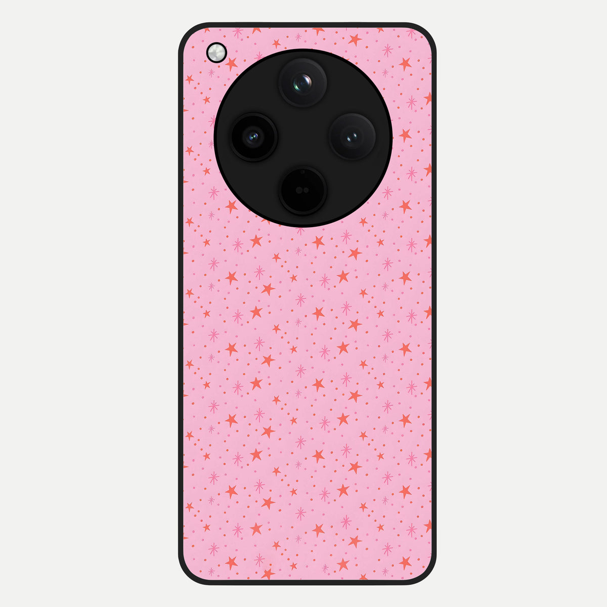  Cosmic Pink Sparkle Glass Case For Oppo Find X8 back cover – full design glossy printed glass finish