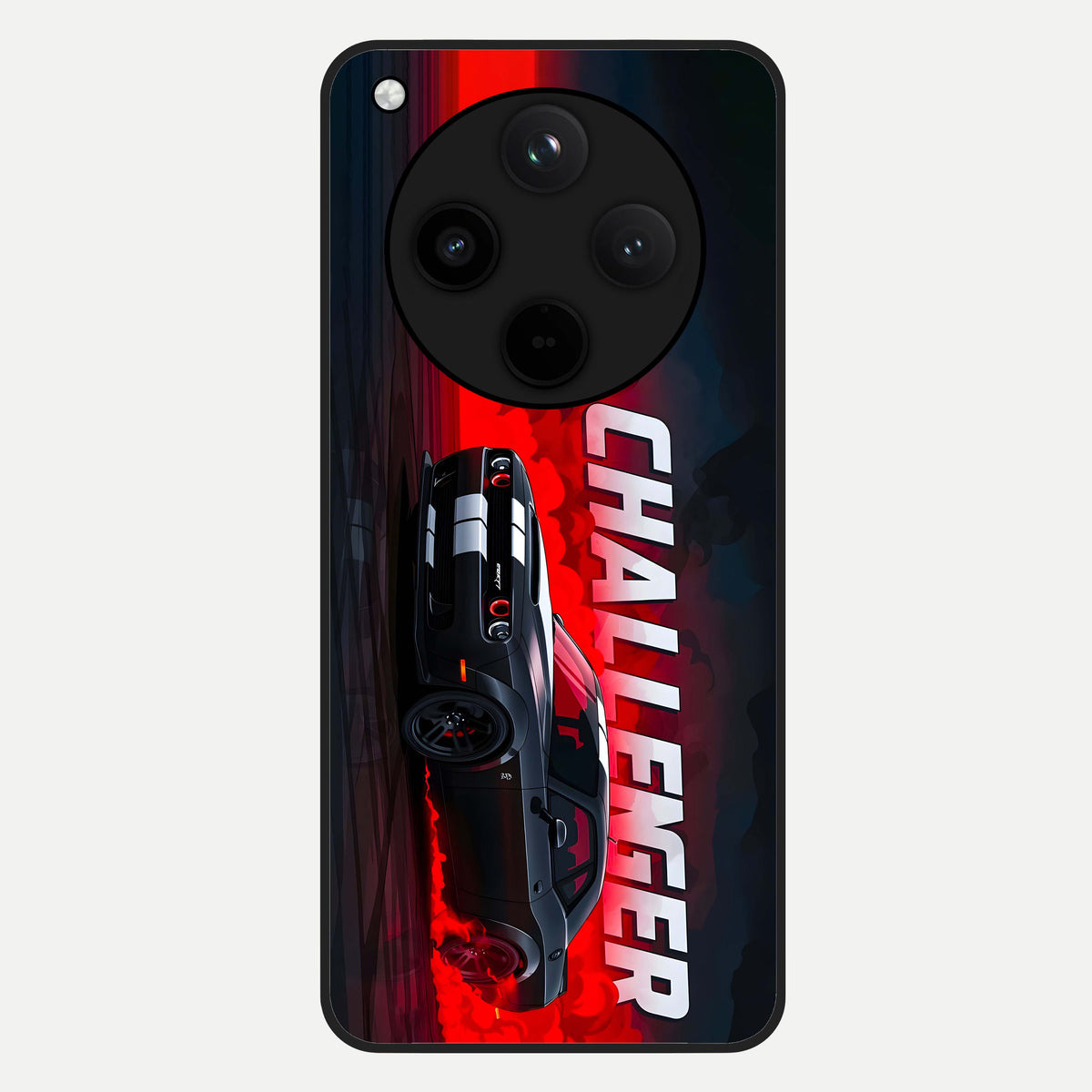  Crimson Challenger Fury Glass Case For Oppo Find X8 back cover – full design glossy printed glass finish