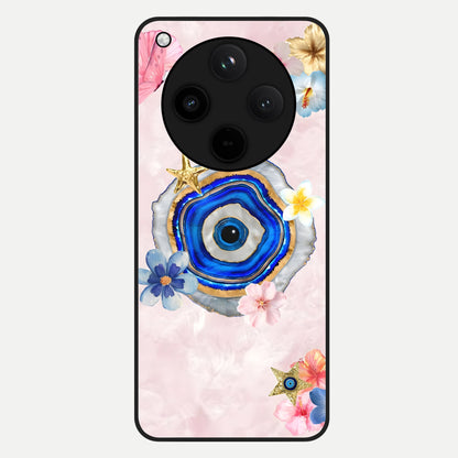  Divine Aura Bloom Glass Case For Oppo Find X8 back cover – full design glossy printed glass finish
