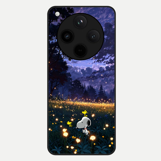  Firefly Meadow Magic Glass Case For Oppo Find X8 back cover – full design glossy printed glass finish