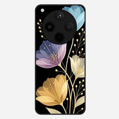  Flower Bloom Glow Glass Case For Oppo Find X8 back cover – full design glossy printed glass finish