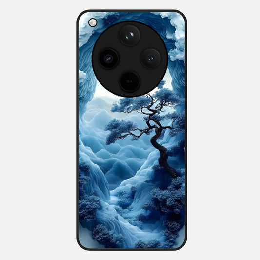  Frozen Serenity Gate Glass Case For Oppo Find X8 back cover – full design glossy printed glass finish