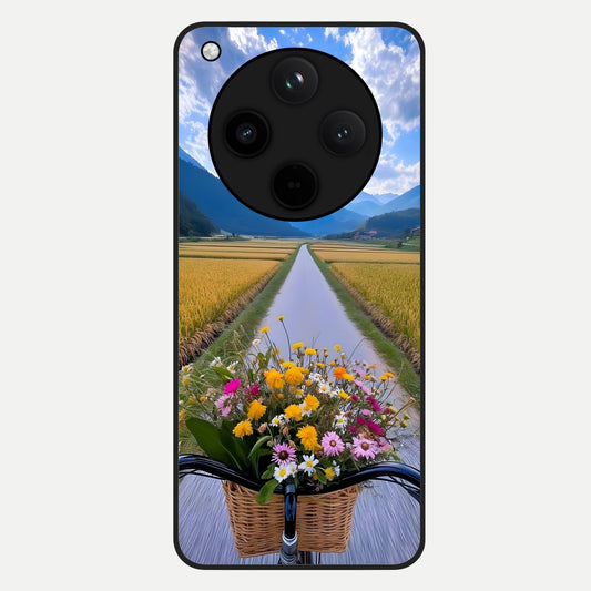  Golden Field Journey Glass Case For Oppo Find X8 back cover – full design glossy printed glass finish