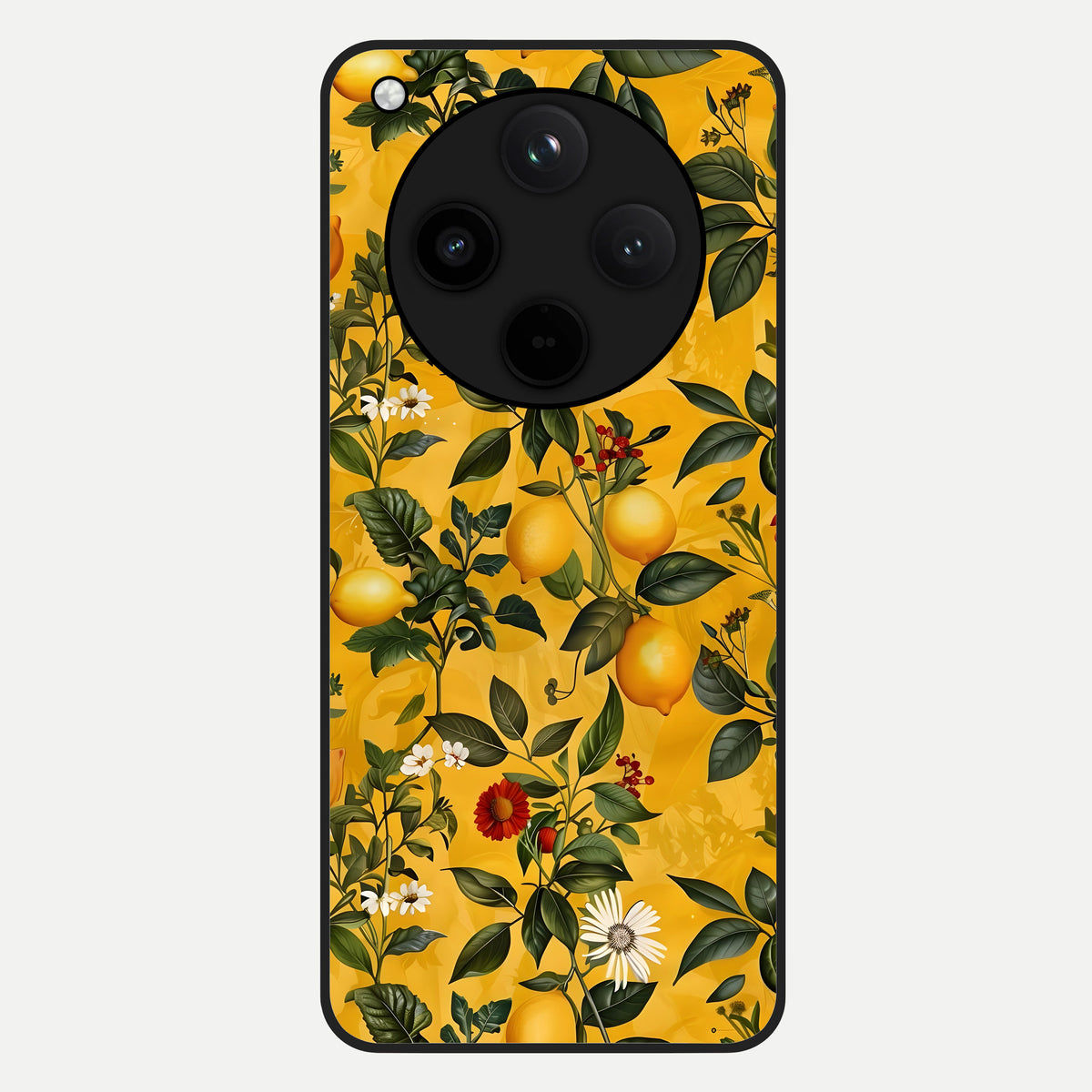  Golden Lemon Field Glass Case For Oppo Find X8 back cover – full design glossy printed glass finish