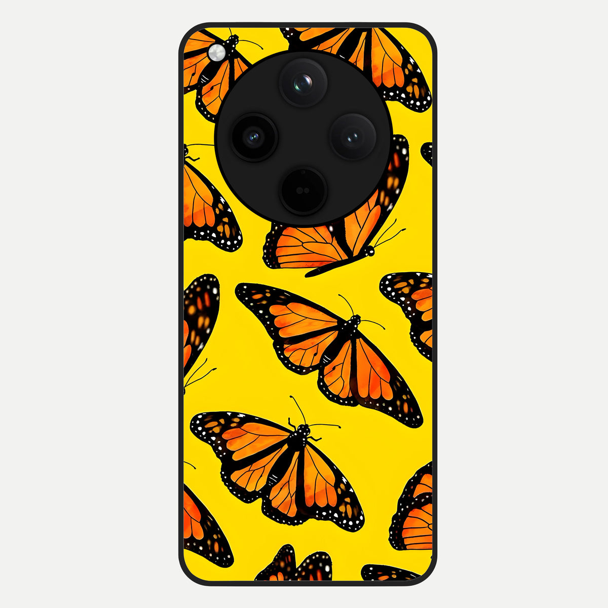  Golden Wing Flight Glass Case For Oppo Find X8 back cover – full design glossy printed glass finish