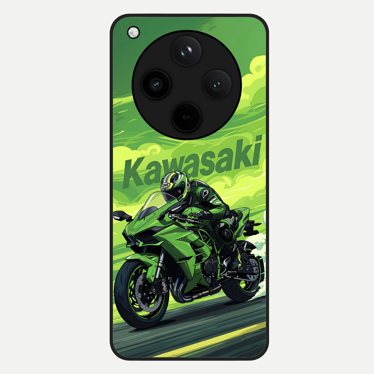  Greenery Sky Glass Case For Oppo Find X8 back cover – full design glossy printed glass finish