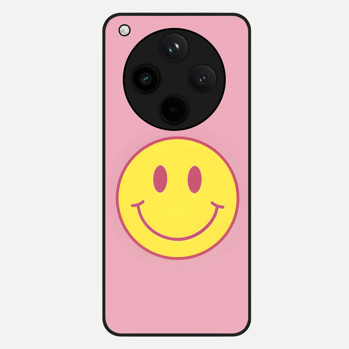  Happy Pink Mood Glass Case For Oppo Find X8 back cover – full design glossy printed glass finish