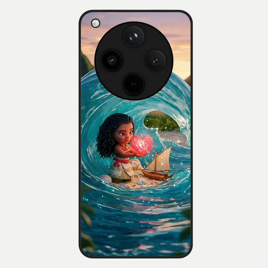  Heart of Ocean Glass Case For Oppo Find X8 back cover – full design glossy printed glass finish