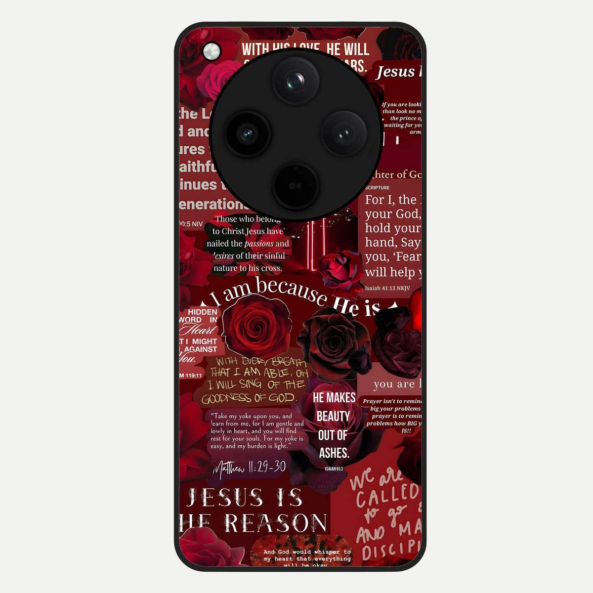  Jesus Love Heals Glass Case For Oppo Find X8 back cover – full design glossy printed glass finish