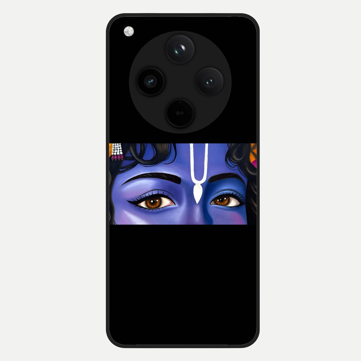  Krishna Eye Glass Case For Oppo Find X8 back cover – full design glossy printed glass finish
