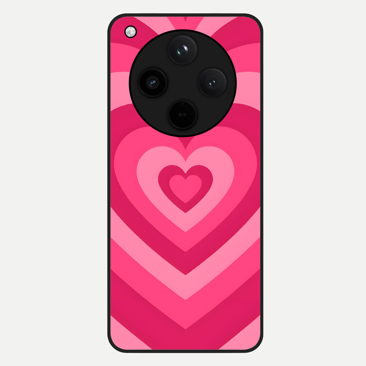  Layered Love Hearts Glass Case For Oppo Find X8 back cover – full design glossy printed glass finish