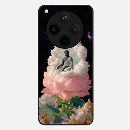  Lotus Divine Peace Glass Case For Oppo Find X8 back cover – full design glossy printed glass finish