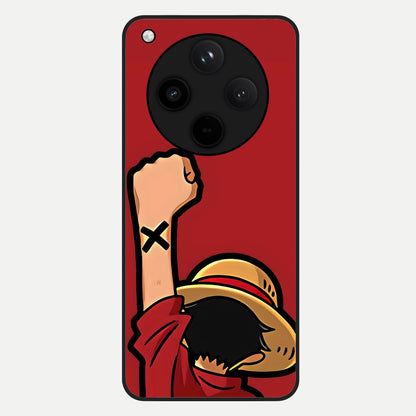  Luffy X Spirit Glass Case For Oppo Find X8 back cover – full design glossy printed glass finish