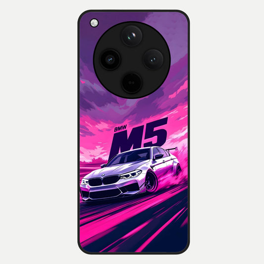  MS Neon Car Glass Case For Oppo Find X8 back cover – full design glossy printed glass finish