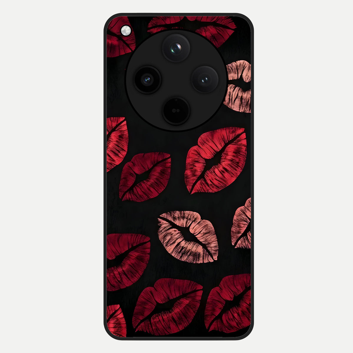 Midnight Kiss Love Glass Case For Oppo Find X8 back cover – full design glossy printed glass finish