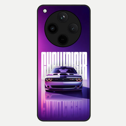  Midnight Muscle Ride Glass Case For Oppo Find X8 back cover – full design glossy printed glass finish